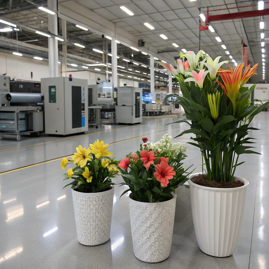 artificial potted flowers