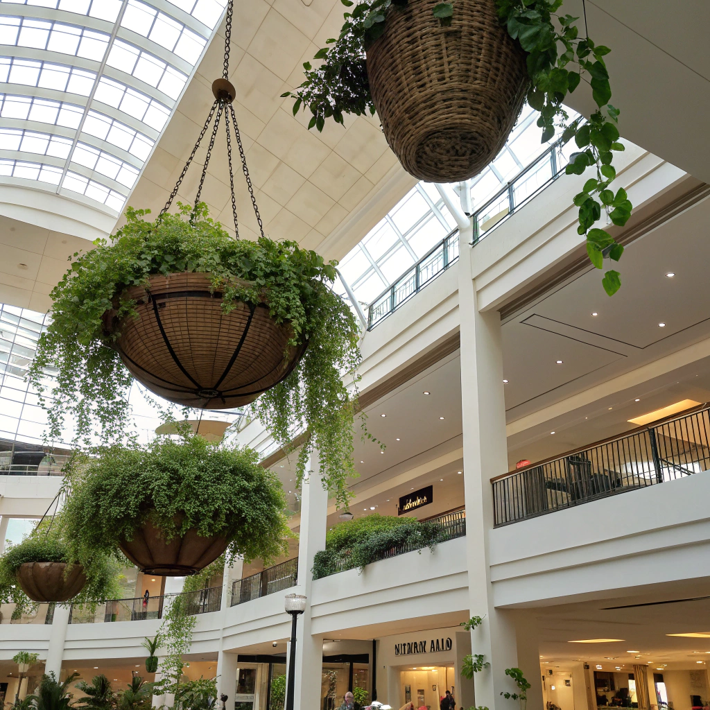 fake hanging plants for Shopping Malls