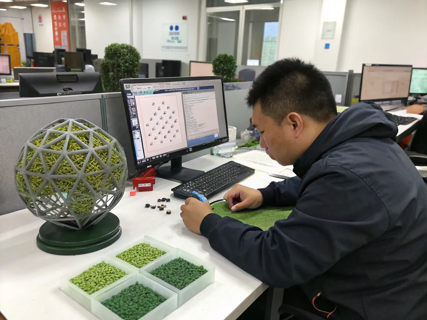 Design_&_Mold_Engineering_of_topiary_ball_Plants_Manufacturering