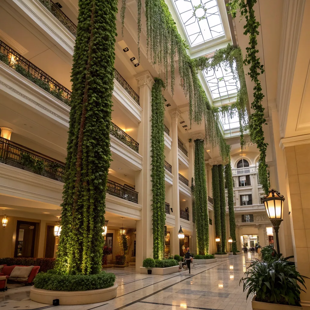 Hotels_&_Hospitality_Indoor_Decor_with_fake_tropical_vines