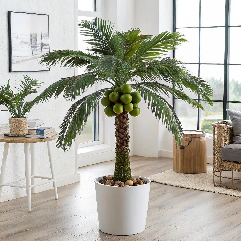 Faux_coconut_palm_plant_indoor