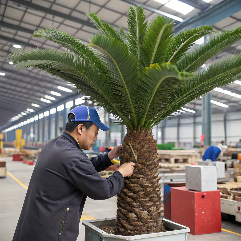 Handcrafted_Foliage_Assembly_of_fake_sago_palm_tree Handcrafted_Foliage_Assembly_of_fake_sago_palm_tree