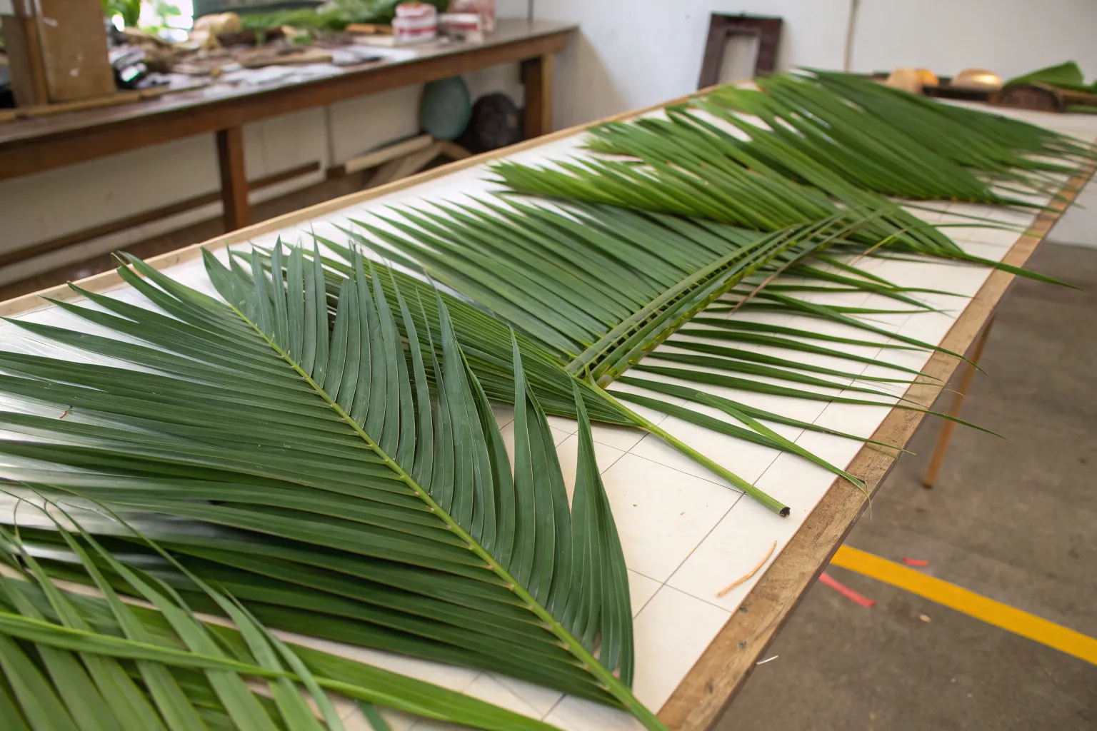 Material_Sourcing_&_Frond_Molding_of__areca_palm