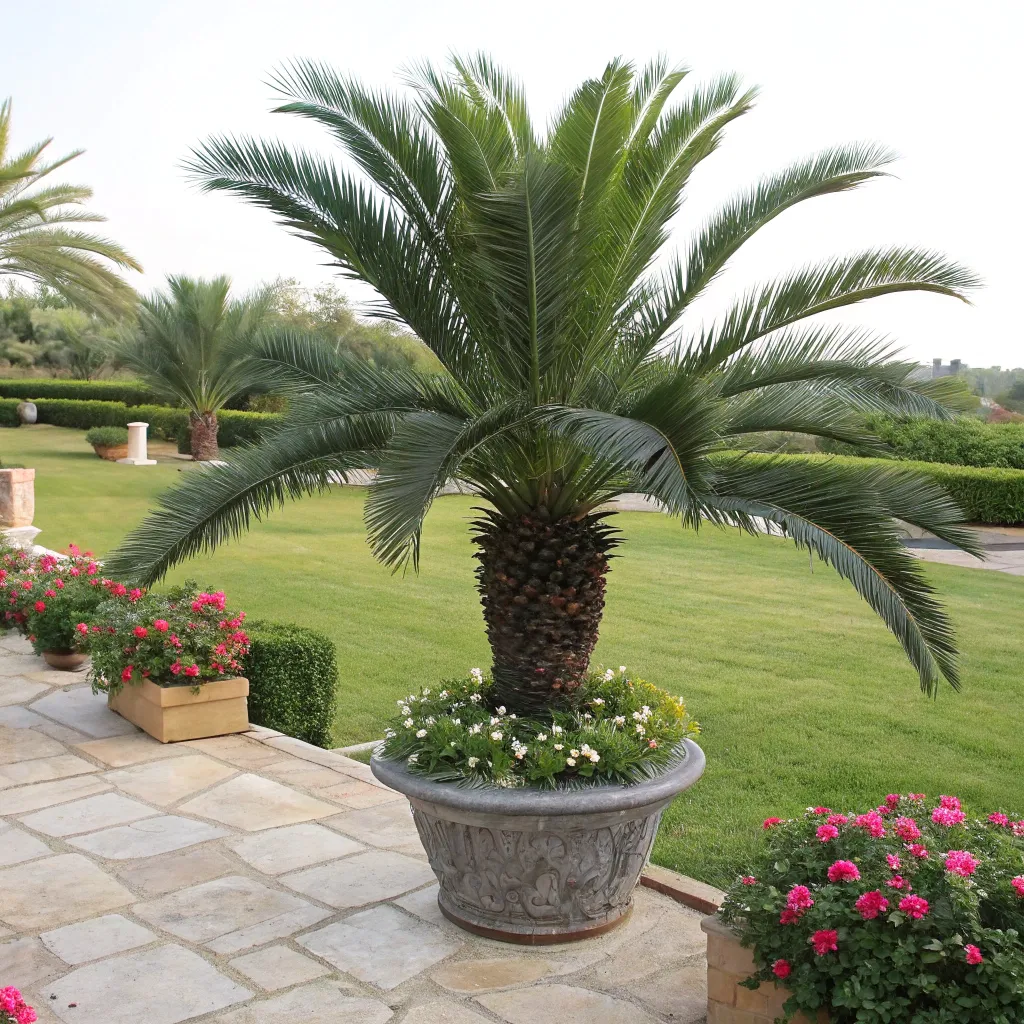 Outdoor Artificial_sago_palm_in_pot Outdoor Artificial_sago_palm_in_pot
