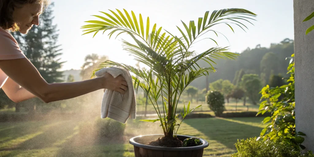 Regular_dusting_of_areca_palms