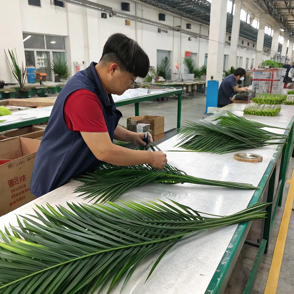 Trunk_&_Stem_Production_of_Faux_Kentia_Palm_Plants