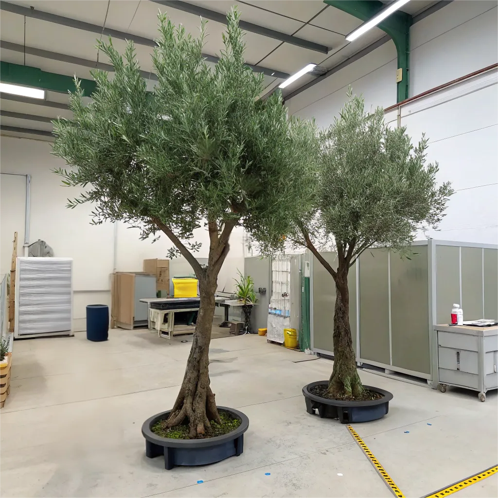 4_extra_large_faux_olive_tree_for_Decoration