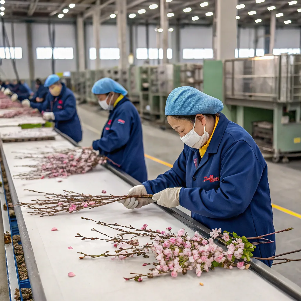 Branch_Formation_for_faux_cherry_blossom_tree