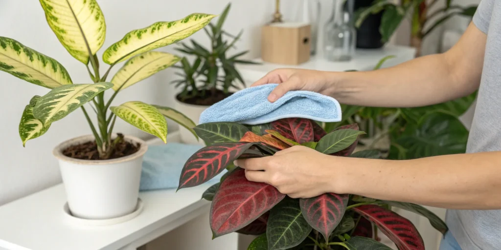 clean_artificial_plants_leaves