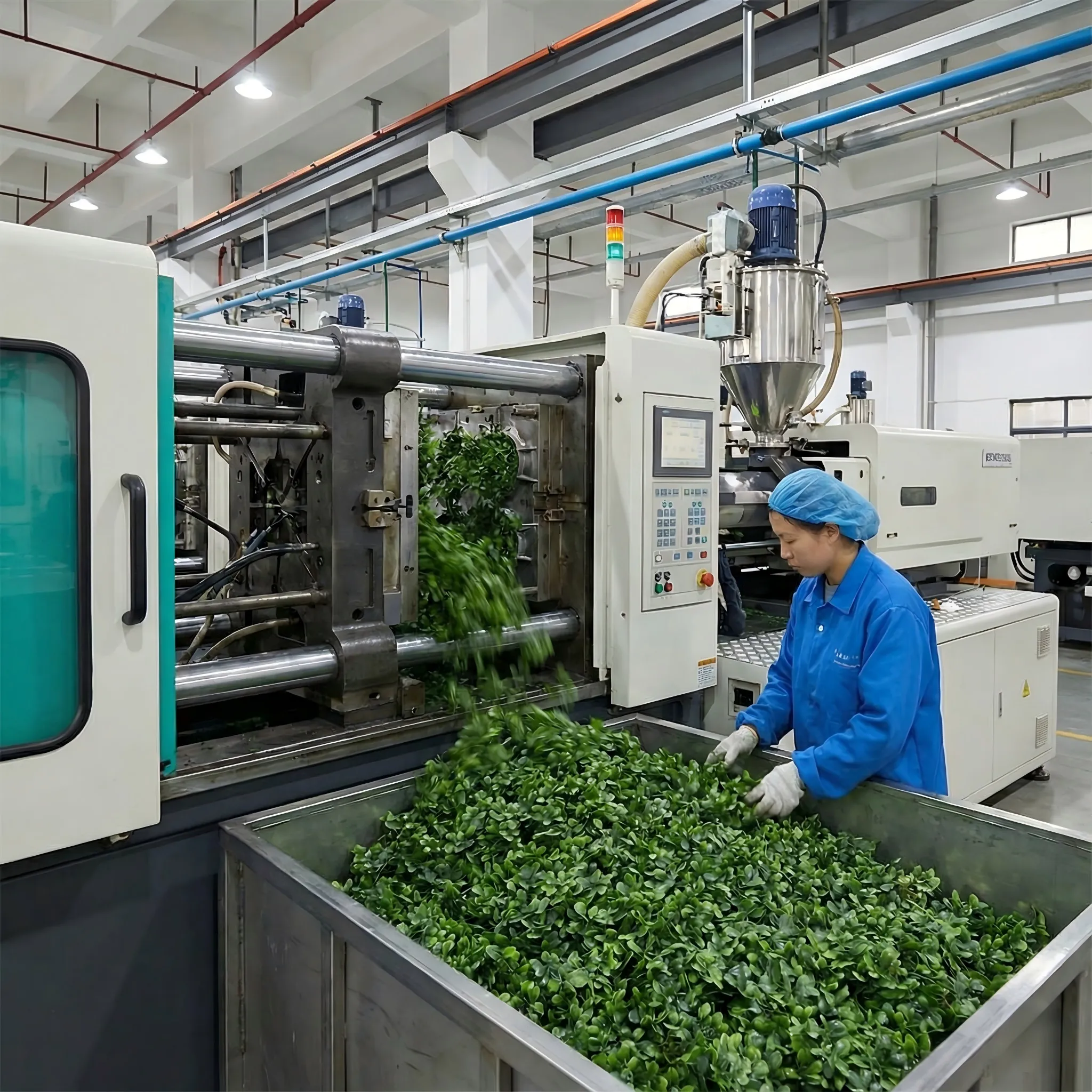 High-Pressure_Foliage_Injection_for_artificial_topiary_Production