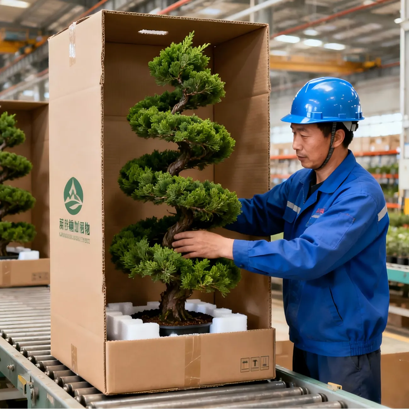 Optimized_Export_Packaging_for_imitation_topiary_trees